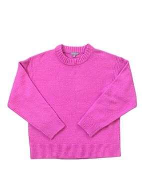 J.Crew Pink Wool Blend Oversized Crewneck Sweater, Merino Alpaca Blend, Soft